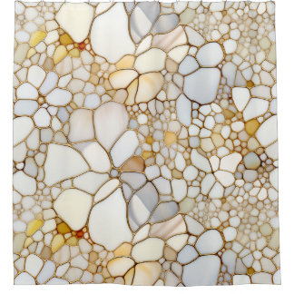 Florals & Agates Shower Curtain