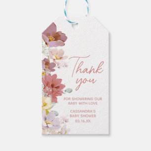 Florals Baby Bloom Baby Shower Favour Tags