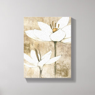 Florals Drawn by Pencil Canvas Print