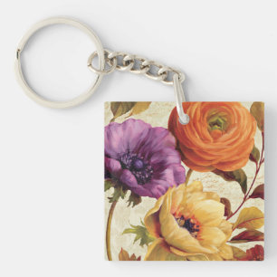 Florals in Full Bloom Key Ring