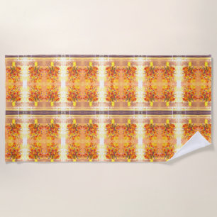 Florals, landscape, cross sports on beach towel