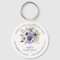 Florals Lilac Wedding Keepsake Save The Date