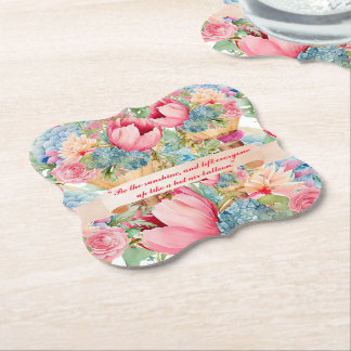 FLORALS PAPER COASTER