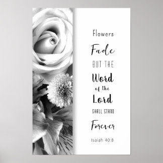 Florals Word of God Poster