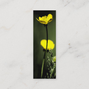 Floreal bookmark business card