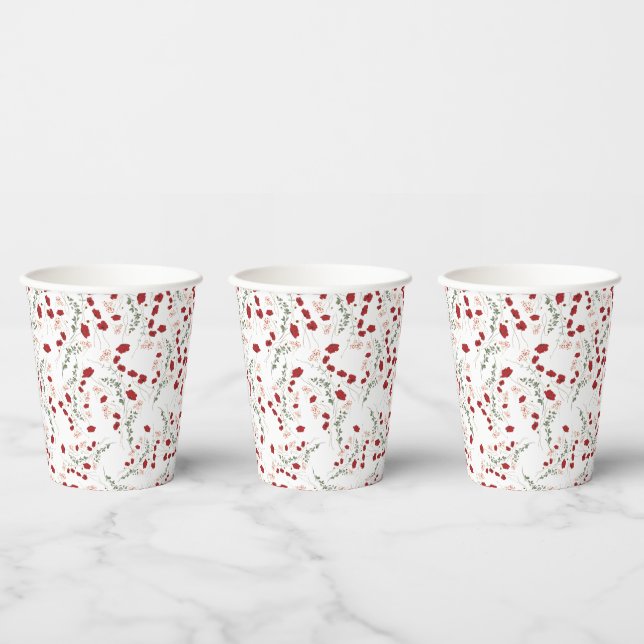 Floreal  Paper Cups (Multi)