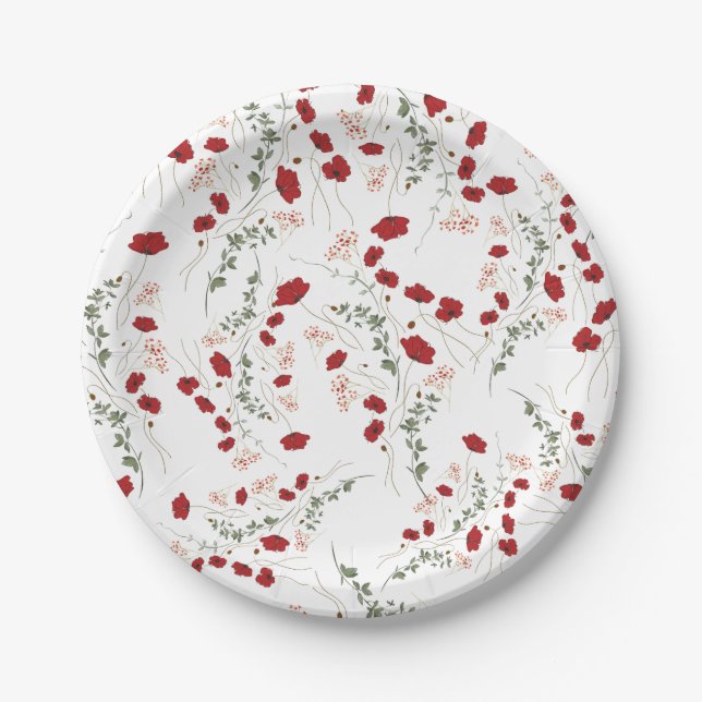 Floreal Tableware Paper Plate (Front)
