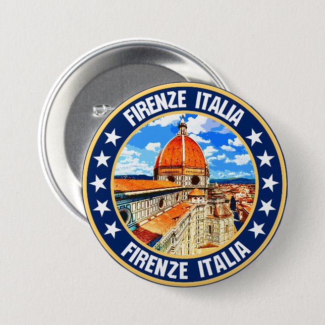 Florence                                           7.5 cm round badge (Front & Back)