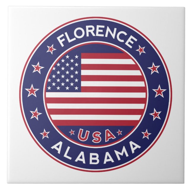 Florence, Alabama, USA Tile (Front)