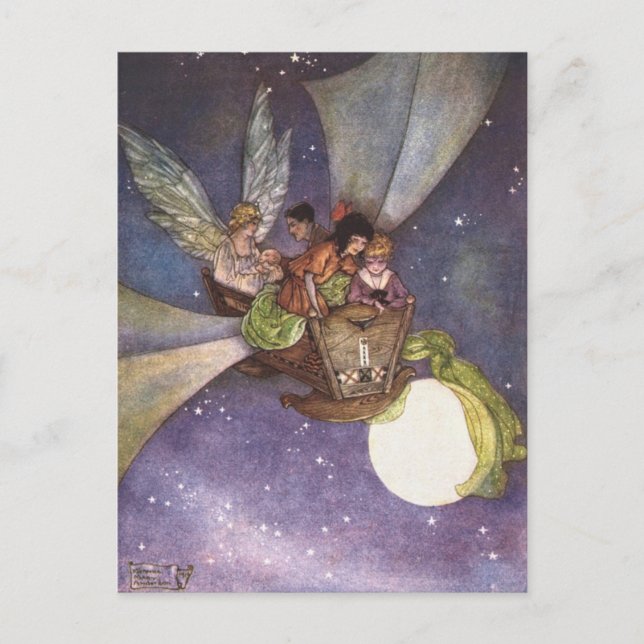 Florence Anderson High Above the Town  Postcard (Front)