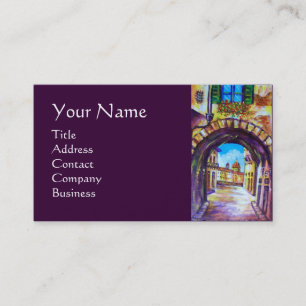 FLORENCE ANTIQUE ALLEY VIEW CHURCH CESTELLO BUSINESS CARD