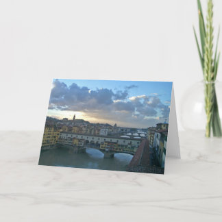 Florence - Arno Sunset Card
