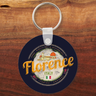 Florence capital of Tuscany Italy vintage souvenir Key Ring