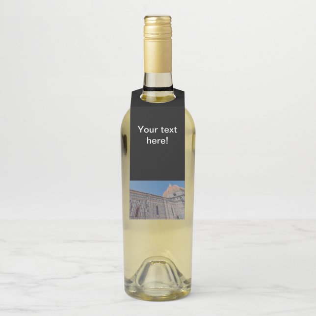 Florence Cathedral Bottle Tag (On Bottle)