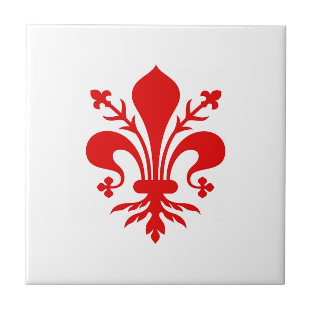 Florence city flag Italy symbol Tile (Front)