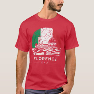 Florence City Italy Flag funny T-Shirt
