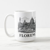 Florence Cityscape – Duomo Cathedral Line Art