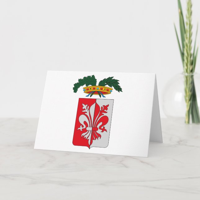 Florence Coat of Arms Greeting Card (Front)