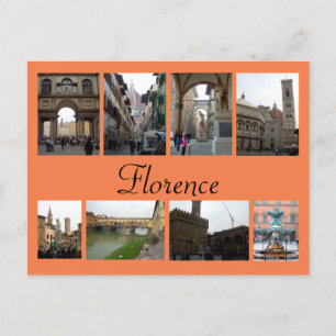Florence Collage Postcard