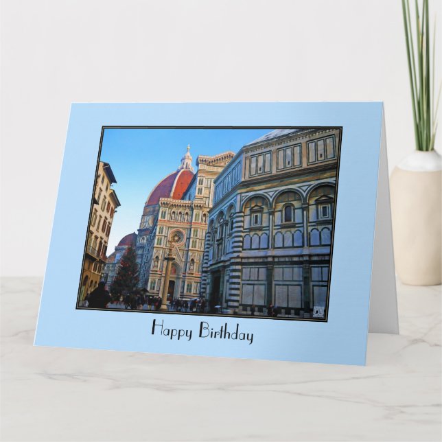 Florence Duomo Cathedral with Love Quote Card (Front)