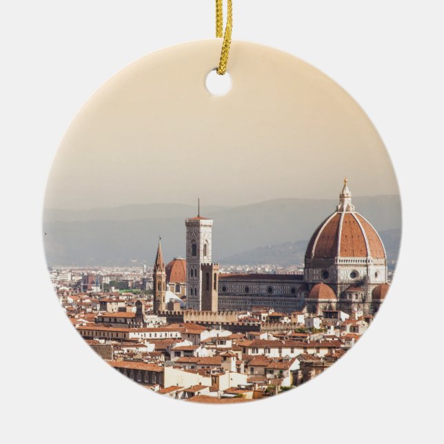 Florence Duomo Ceramic Tree Decoration (Front)