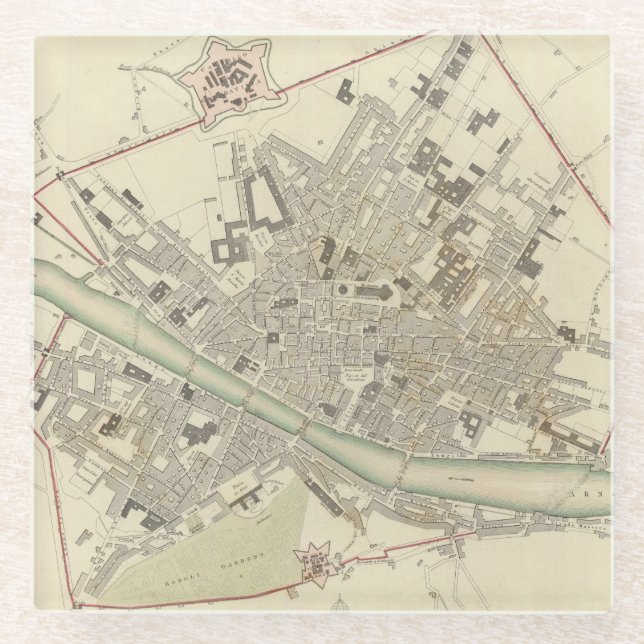 Florence Firenze Glass Coaster (Front)