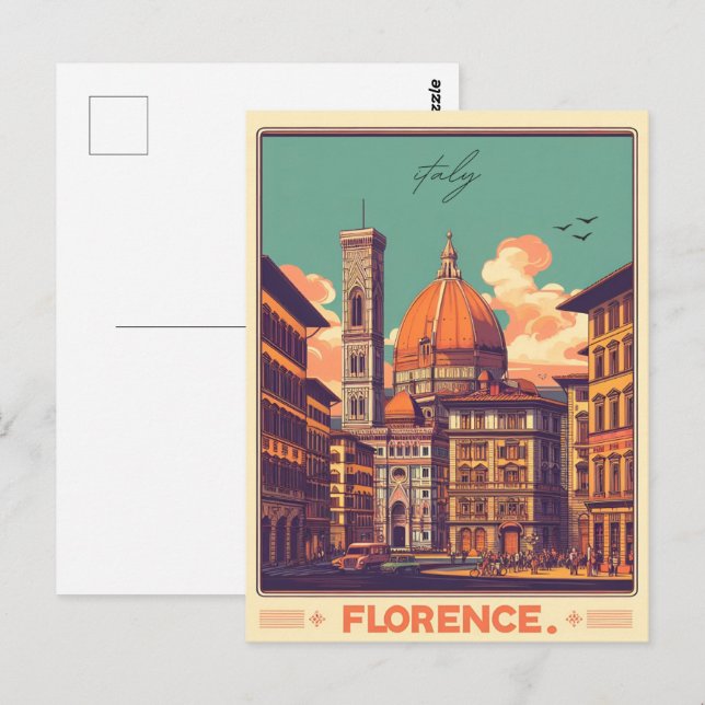 Florence, firenze italy travel gifts postcard (Front/Back)