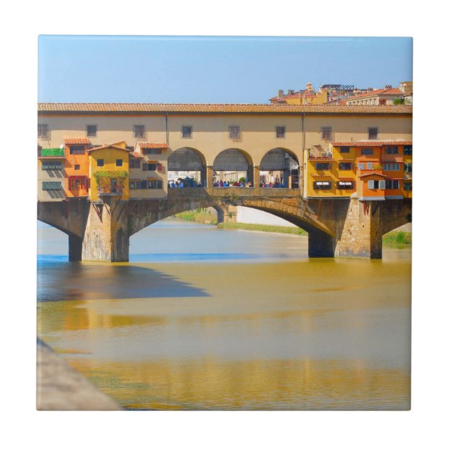 Florence -Firenze, Ponte vecchio Tile (Front)