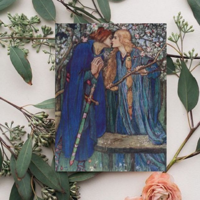 Florence Harrison Lancelot in the Garden Postcard (Creator Uploaded)