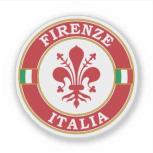 Florence Italy Circle Emblem