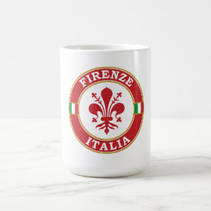 Florence Italy Circle Emblem Coffee Mug