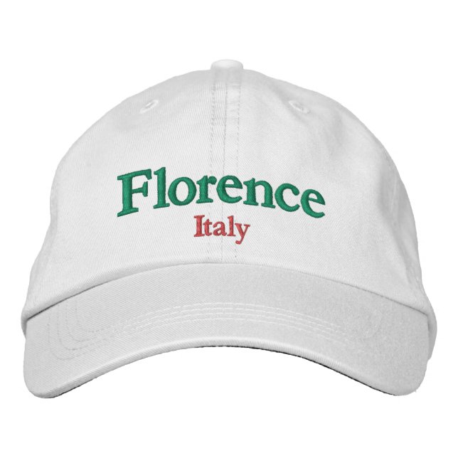 Florence Italy City Pride Embroidered Hat (Front)