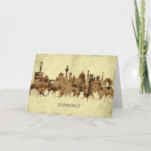 Florence Italy Cityscape Holiday Card
