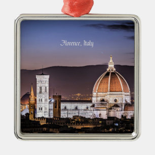 Florence, Italy cityscape photograph, Metal Tree Decoration