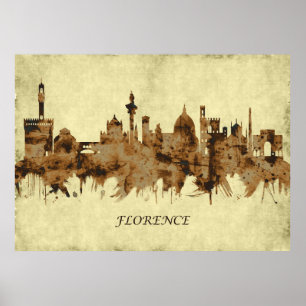 Florence Italy Cityscape Poster