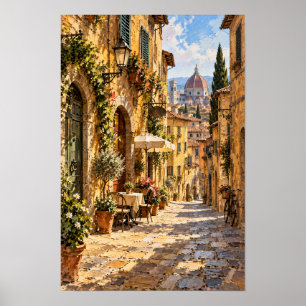 Florence Italy Duomo Old Town Street Wall Art