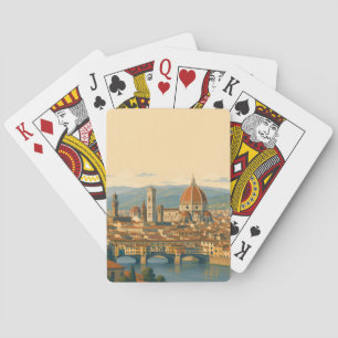 Florence Italy Duomo Vintage Travel Playing Cards