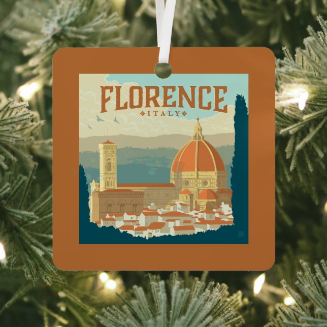 Florence, Italy Metal Tree Decoration (Insitu)