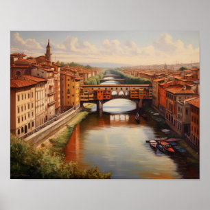 Florence Italy Painting Art Print Poster