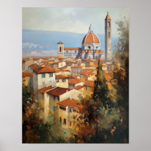 Florence Italy Painting Art Print Poster
