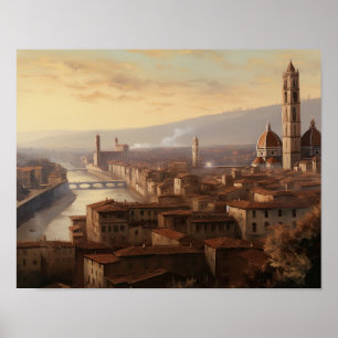 Florence Italy Painting Art Print Poster