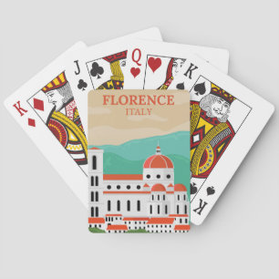 Florence Italy Playing Cards Deck Vintage Travel