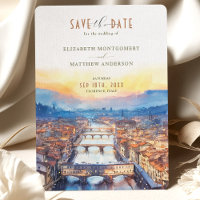 Florence Italy Ponte Vecchio Save-the-Date