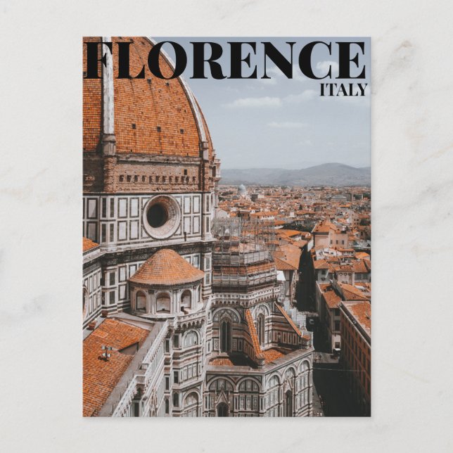 Florence italy postcard (Front)