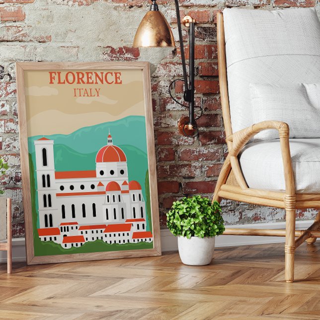 Florence, Italy Retro Vintage Travel Poster (Creator Uploaded)