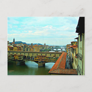 Florence, Italy shopping bridge Postcard