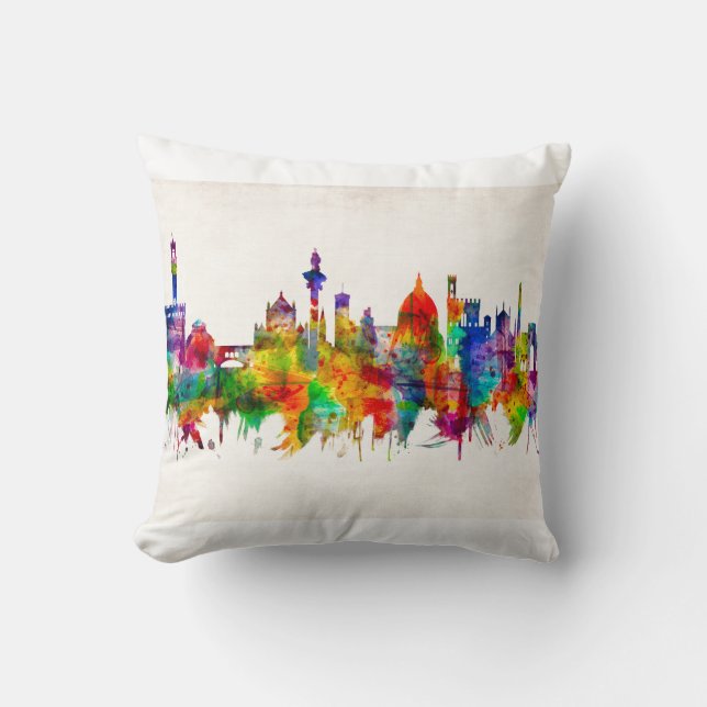 Florence Italy Skyline Cushion (Front)