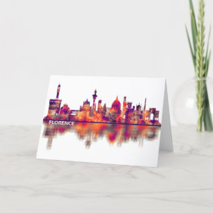 Florence Italy Skyline Holiday Card