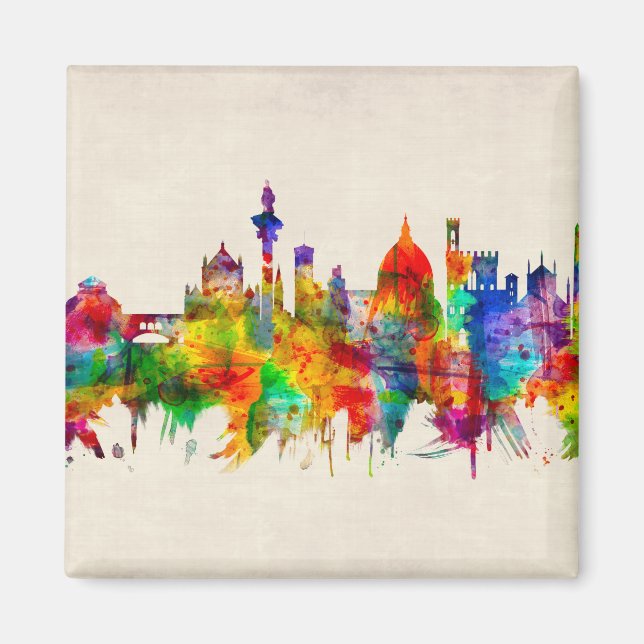 Florence Italy Skyline Magnet (Front)