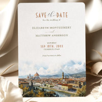 Florence Italy Skyline Save-the-Date
